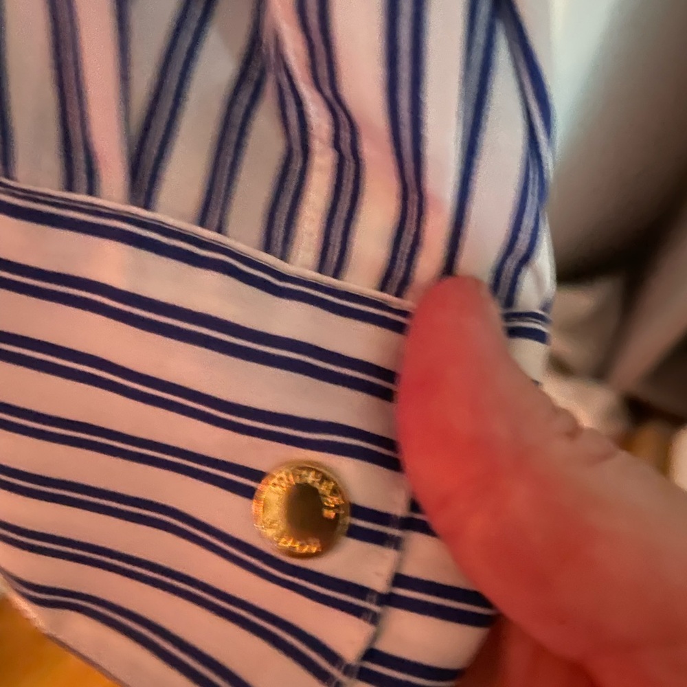Michael Kors Blue Striped Women’s Shirt - Picture 8 of 8